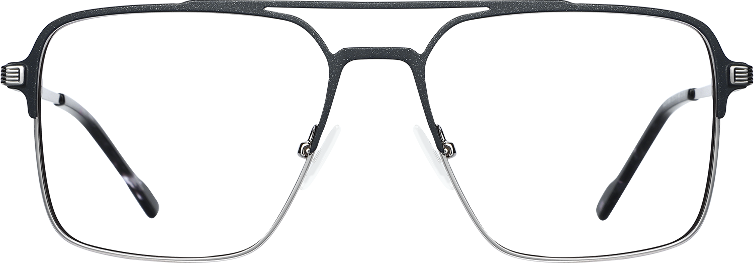 Fytoo Aviator Black Metal Full Rim Eyeglasses-image-FT622023-01