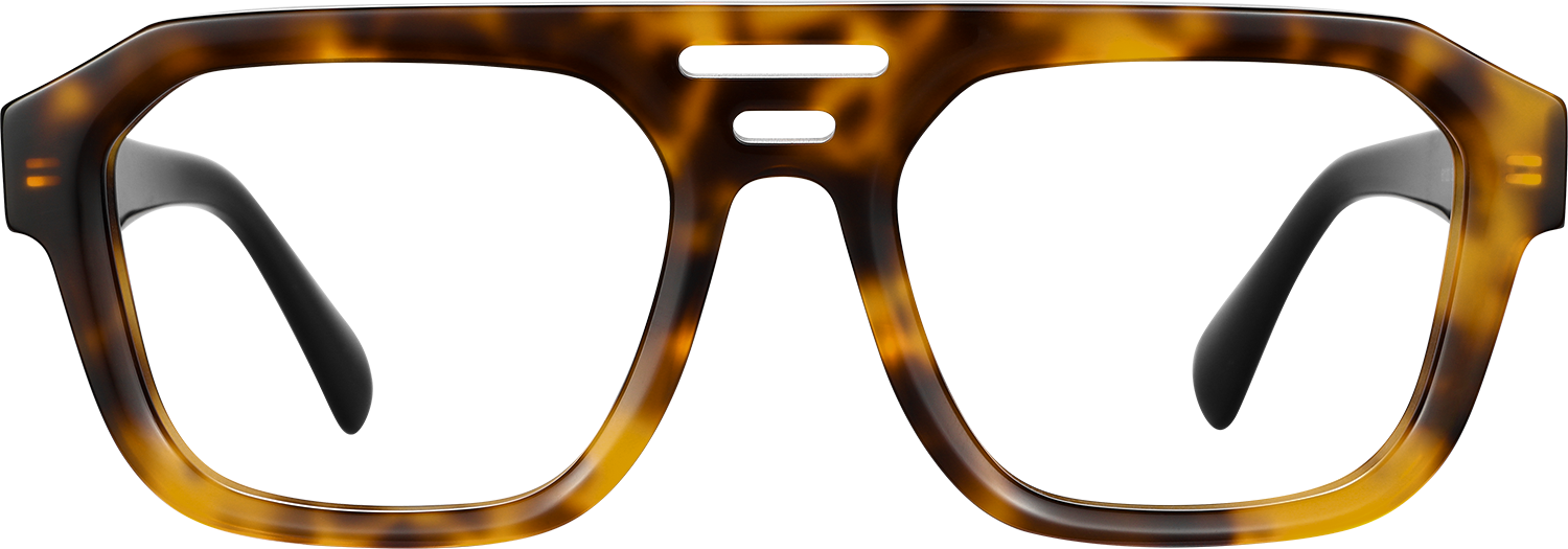 Fytoo Aviator Tortoiseshell Acetate Full Rim Eyeglasses-image-FT629635-01