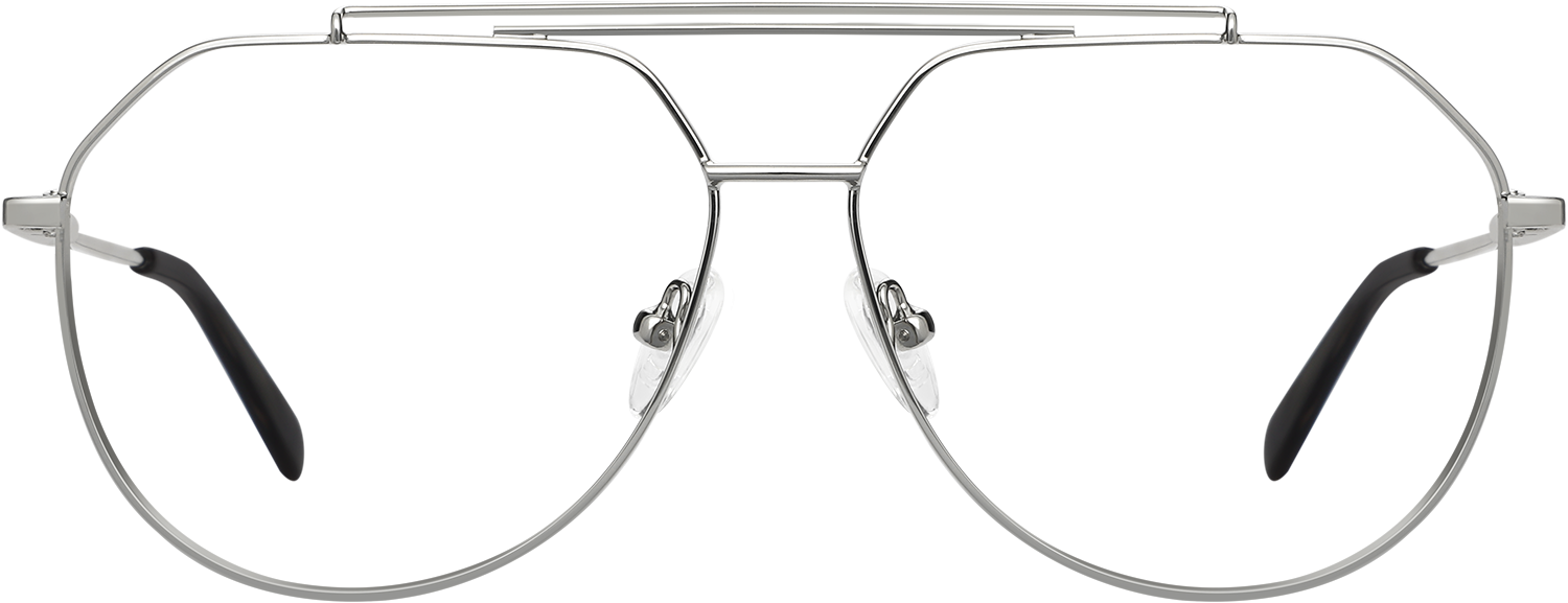 Fytoo Aviator Silver Titanium Eyeglasses