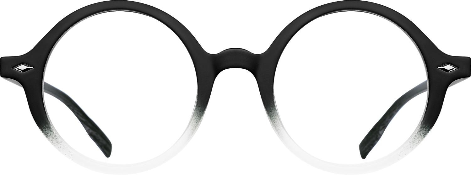 Fytoo Round Two Tone TR90 Full Rim Eyeglasses-image-FT645701-03