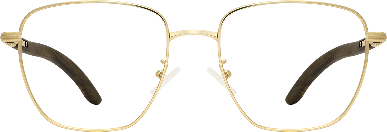 Fytoo Geometric Golden Metal Full Rim Eyeglasses-image-FT654130-02