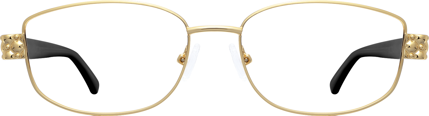 Fytoo Rectangle Golden Metal TR90 Full Rim Eyeglasses-image-FT658550-03