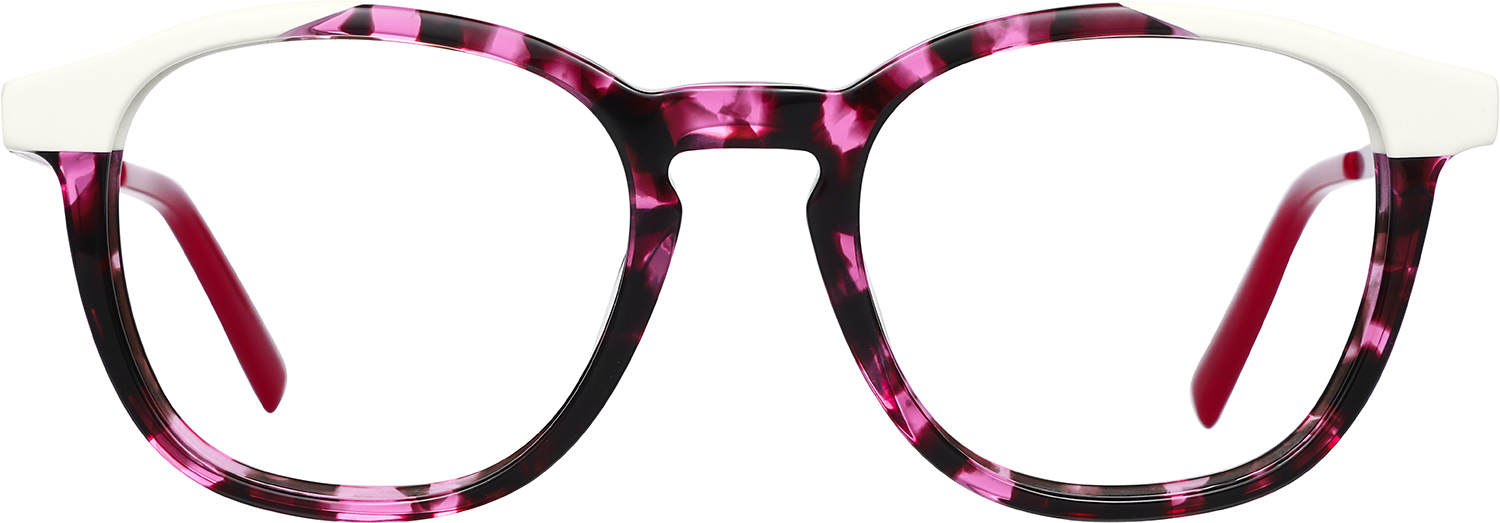 Fytoo Square Tortoiseshell Acetate Metal Full Rim Eyeglasses-image-FT677752-02