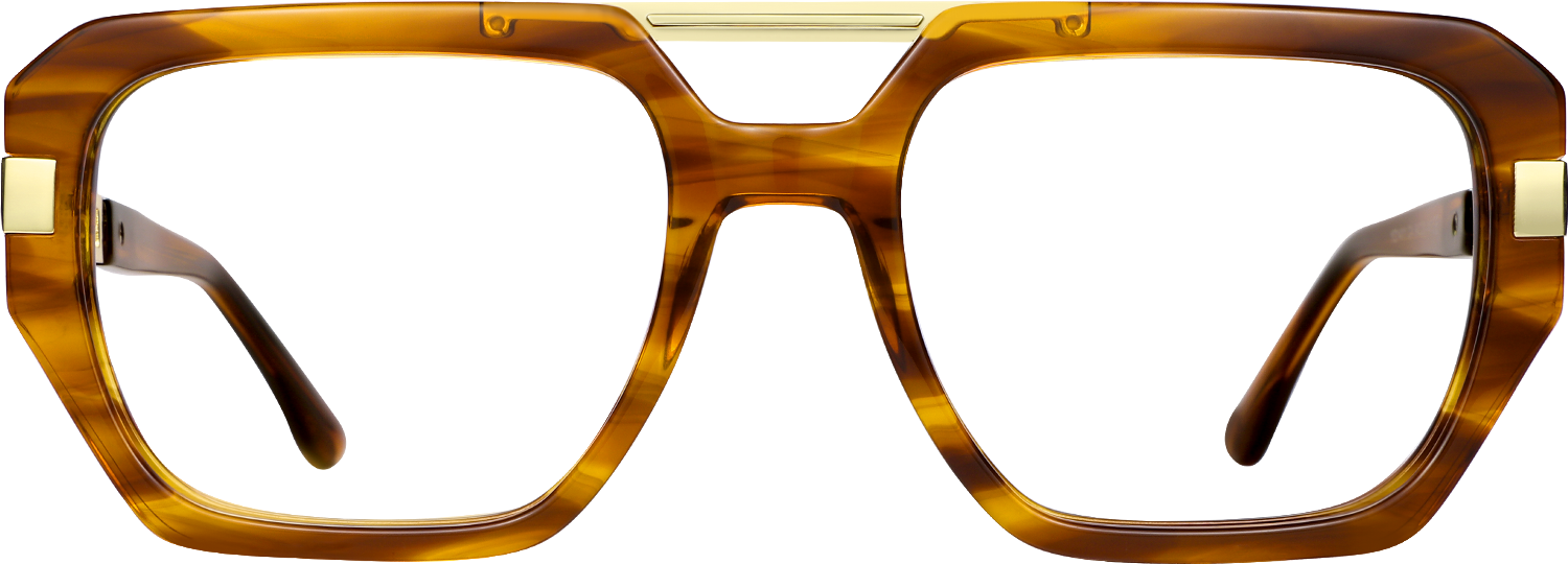 Fytoo Aviator Tortoiseshell Acetate Full Rim Eyeglasses-image-FT689280-03