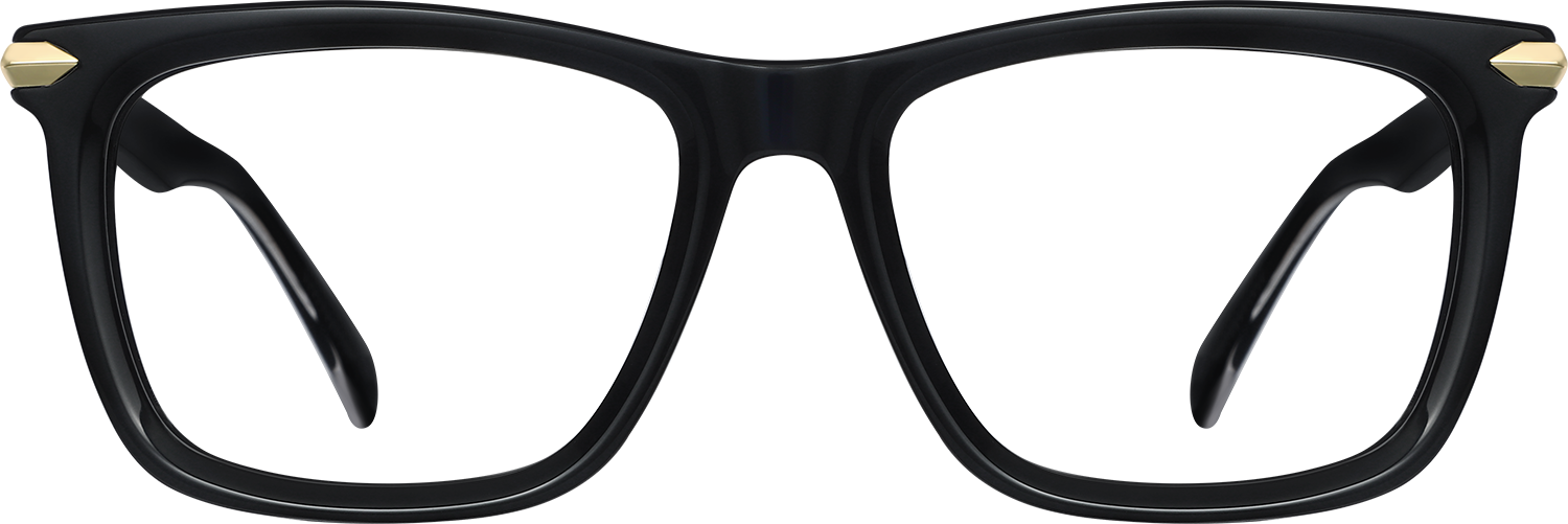 Fytoo Square Black Acetate Metal  Eyeglasses-image-FT702745-01