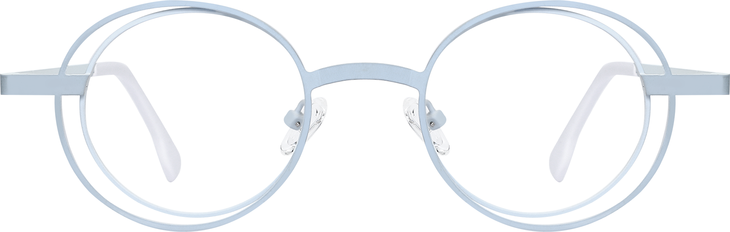 Fytoo Round Blue Metal Full Rim Eyeglasses-image-FT706006-02