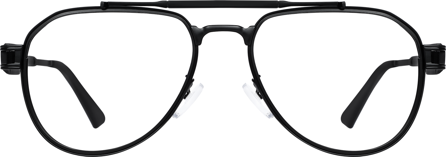 Fytoo Aviator Black Metal Full Rim Eyeglasses-image-FT707660-01