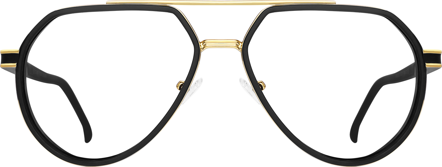 Fytoo Aviator Black Acetate Full Rim Eyeglasses-image-FT718511-01