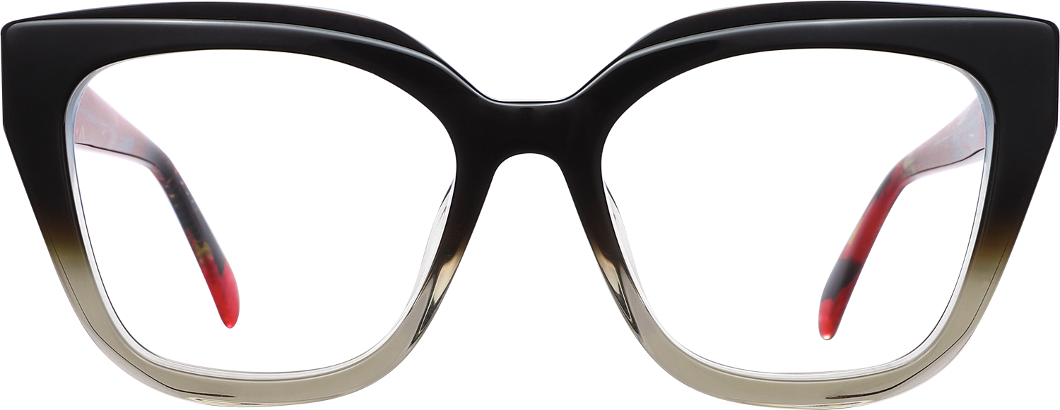 Fytoo Geometric Two Tone Acetate Full Rim Eyeglasses-image-FT719156-03