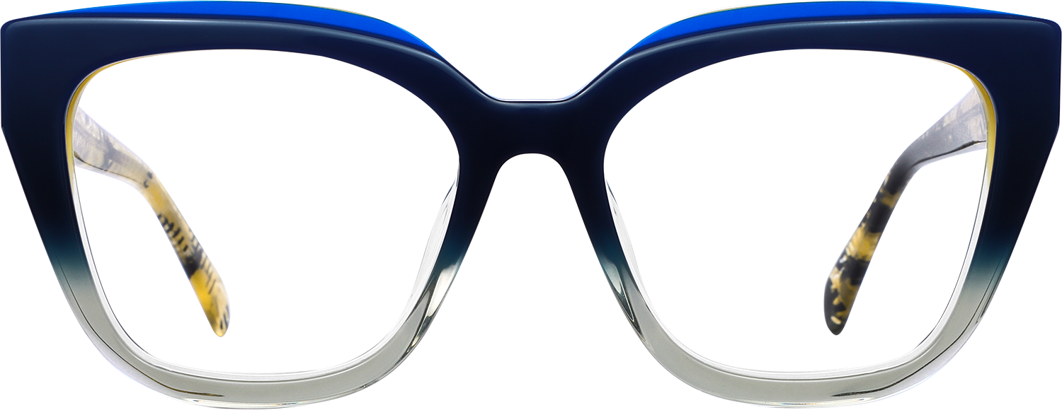 Fytoo Geometric Two Tone Acetate Full Rim Eyeglasses-image-FT719156-04