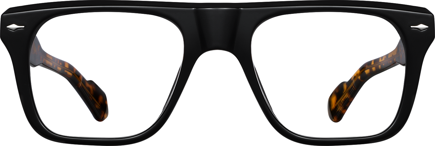 Fytoo Square Black Acetate Full Rim Eyeglasses-image-FT722170-03