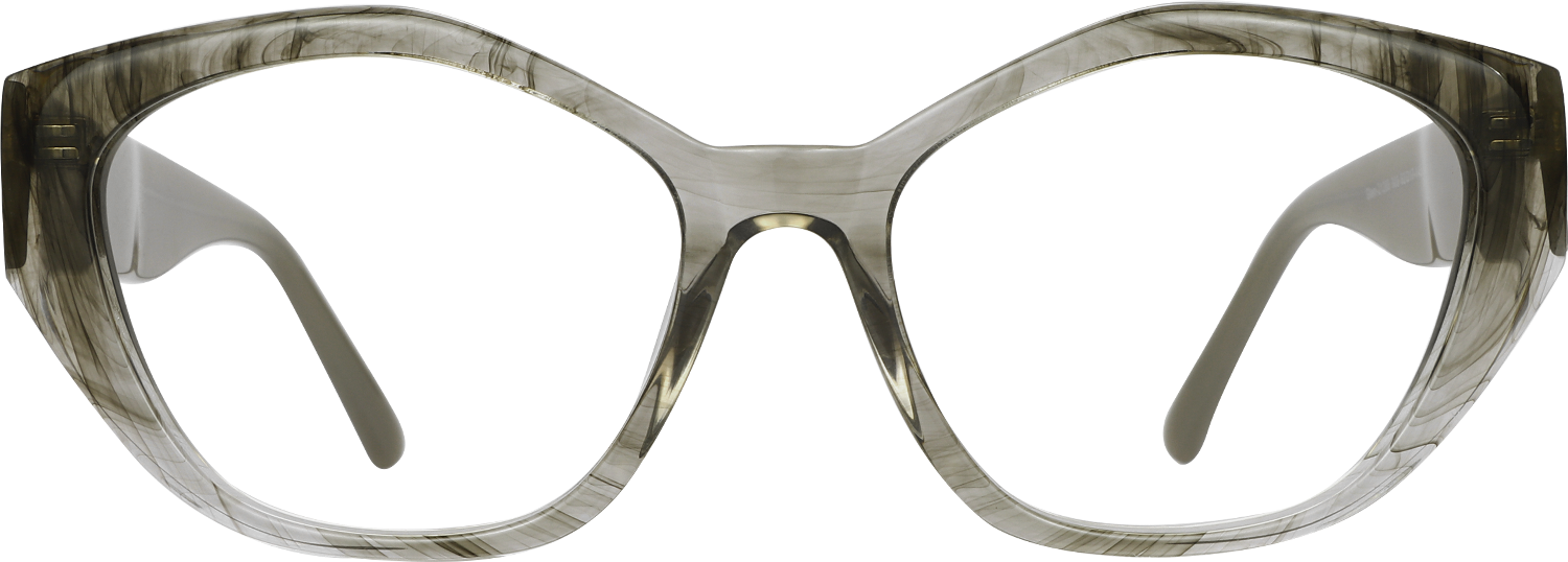 Fytoo Geometric Grey Acetate Full Rim Eyeglasses-image-FT724256-02