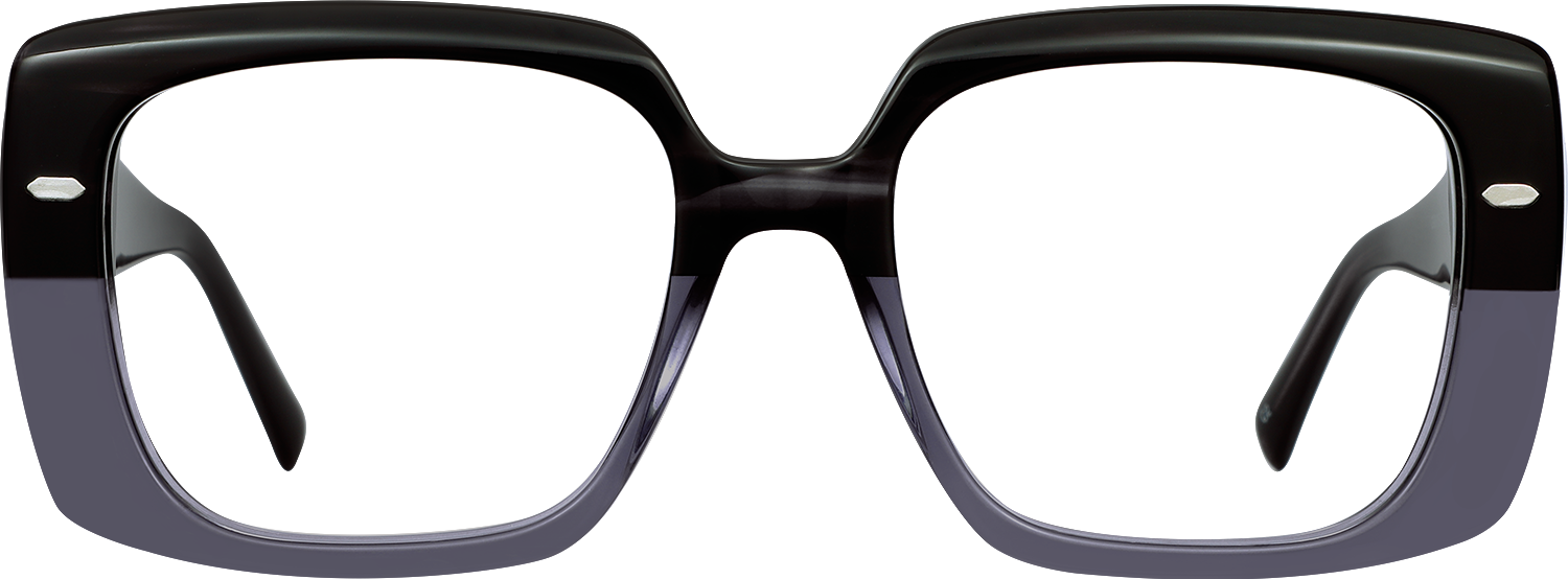 Fytoo Square Two Tone Acetate Full Rim Eyeglasses-image-FT729590-02
