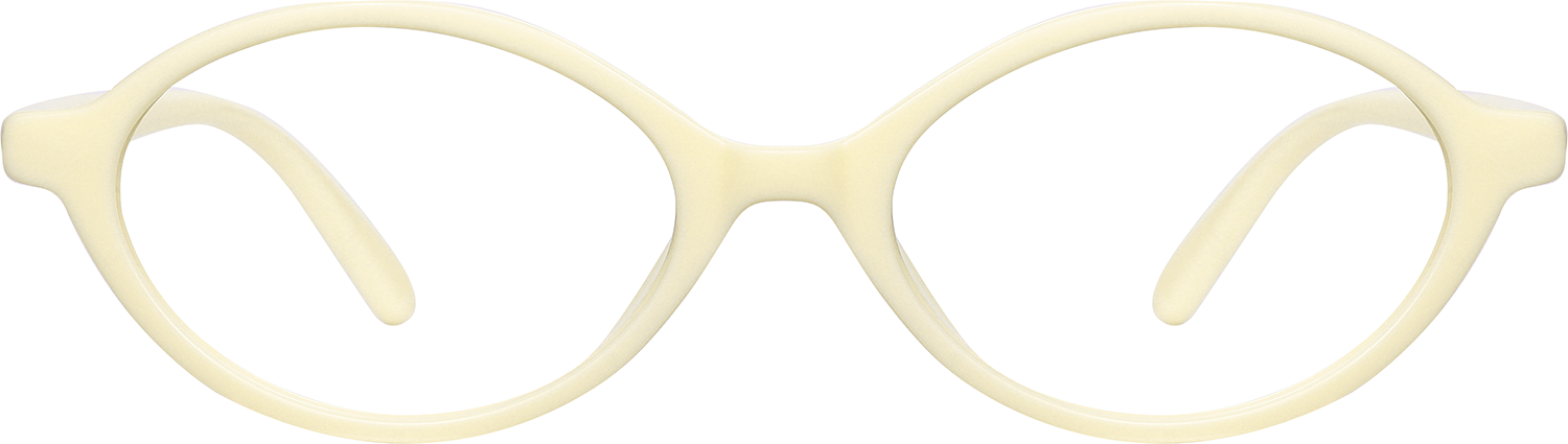 Fytoo Oval White TR90 Full Rim Eyeglasses-image-FT741808-01