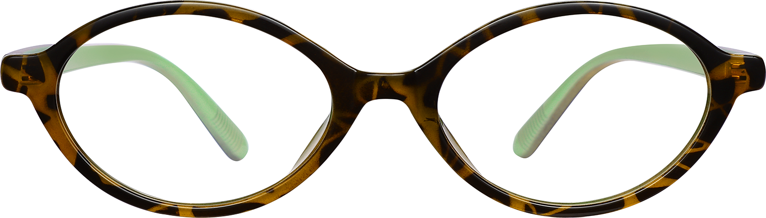 Fytoo Oval Tortoiseshell TR90 Full Rim Eyeglasses-image-FT741808-02