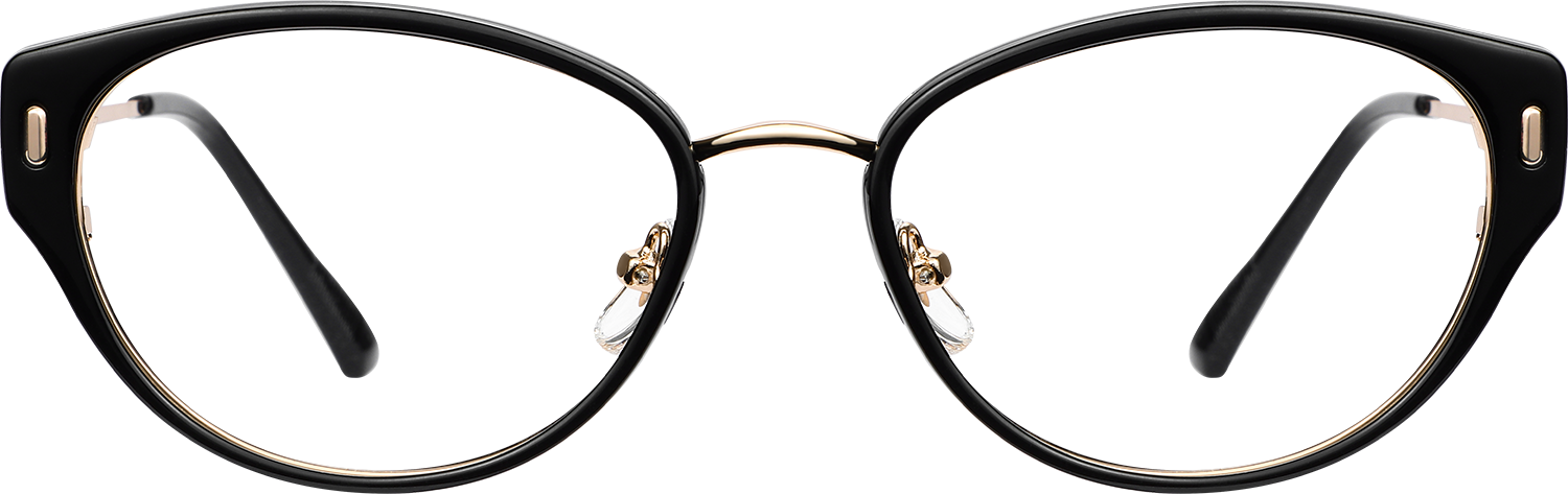 Fytoo Oval Black TR90 Full Rim Eyeglasses-image-FT742750-03