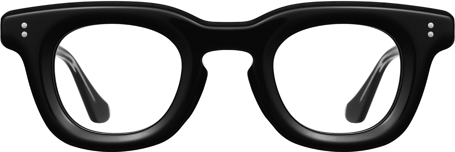Fytoo Round Black Acetate Full Rim Eyeglasses-image-FT747633-01
