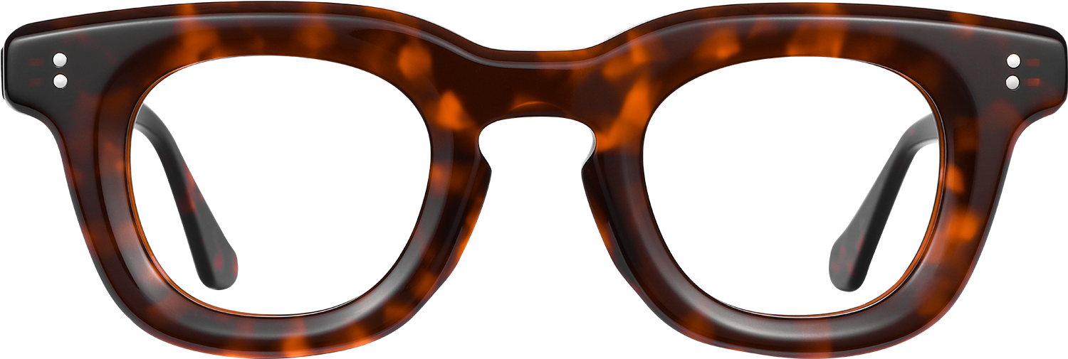 Fytoo Round Tortoiseshell Acetate Full Rim Eyeglasses-image-FT747633-03