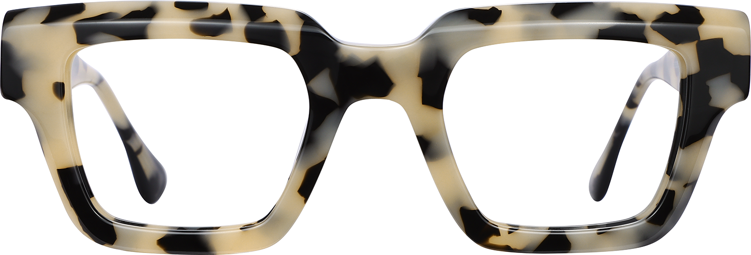 Fytoo Square Tortoiseshell Acetate Full Rim Eyeglasses-image-FT751626-02