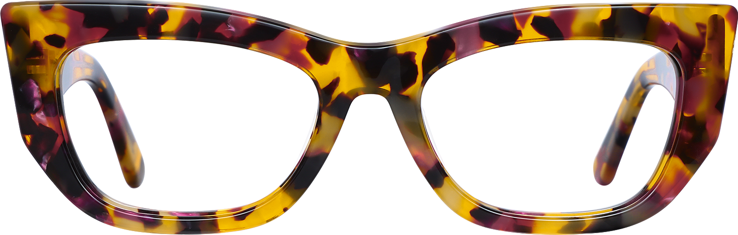 Fytoo Geometric Tortoiseshell Acetate Full Rim Eyeglasses-image-FT752943-01