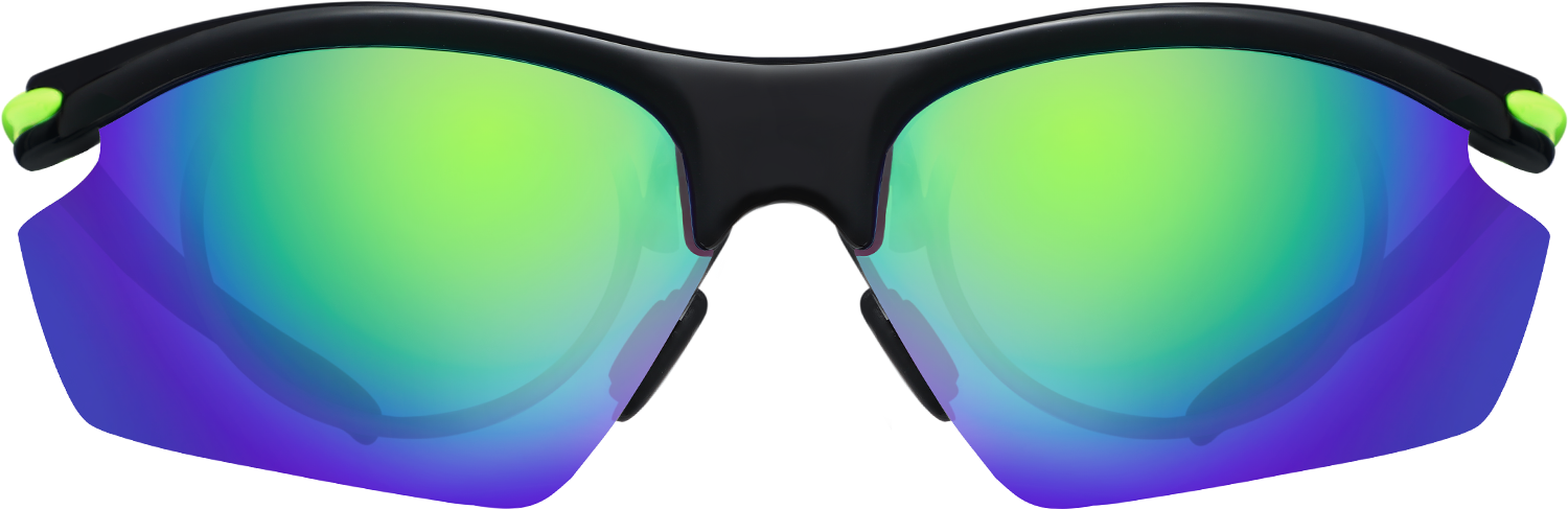 Geometric Green TR90 Full Rim Eyeglasses