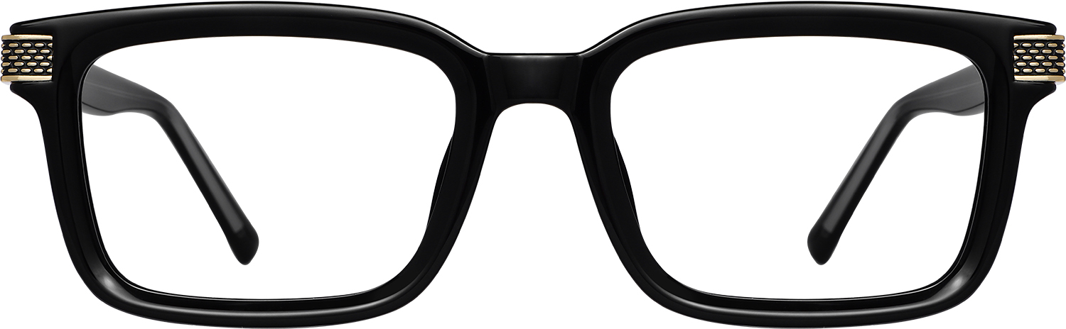 Fytoo Rectangle Black TR90 Full Rim Eyeglasses-image-FT754435-01