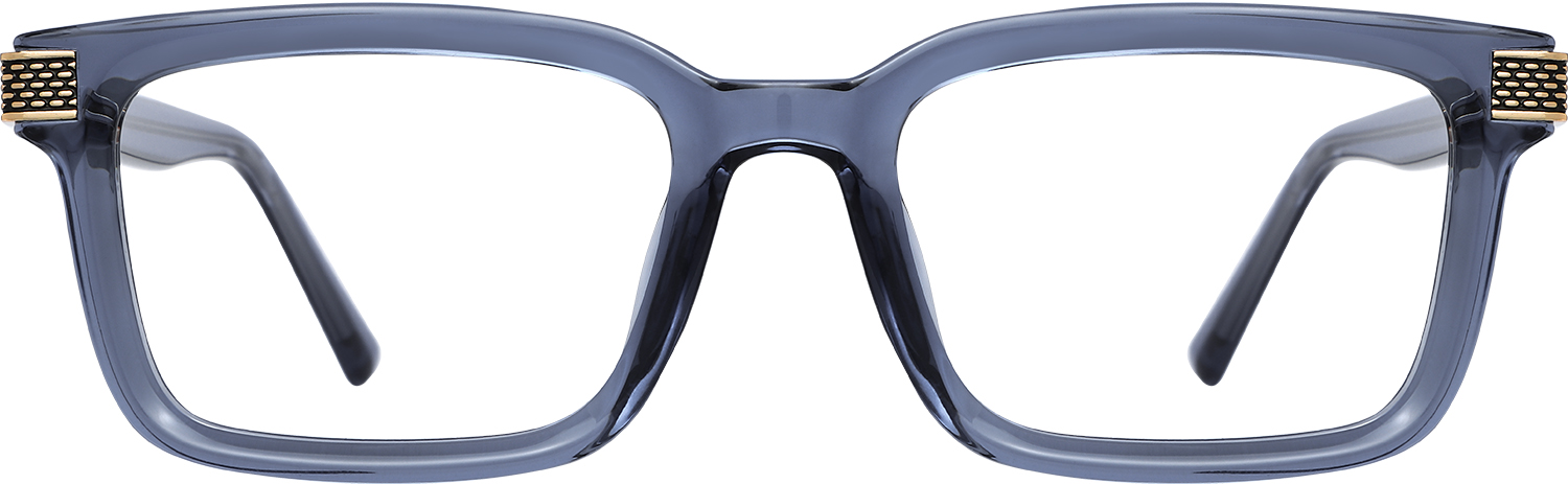 Fytoo Rectangle Blue TR90 Full Rim Eyeglasses-image-FT754435-02