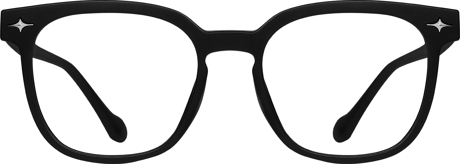 Fytoo Square Black TR90 Full Rim Eyeglasses-image-FT756533-02