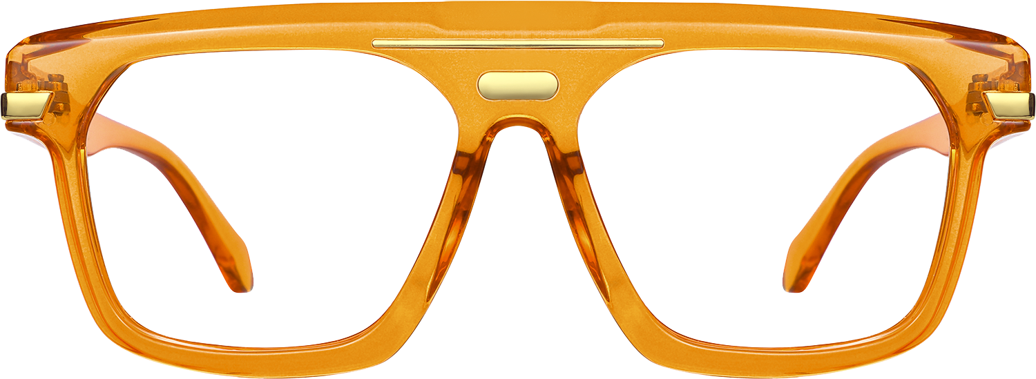 Fytoo Square Orange TR90 Full Rim Eyeglasses-image-FT757886-01