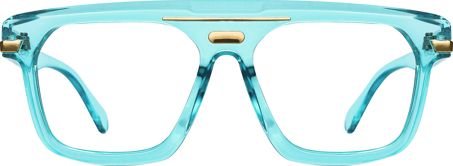 Fytoo Square Blue TR90 Full Rim Eyeglasses-image-FT757886-03