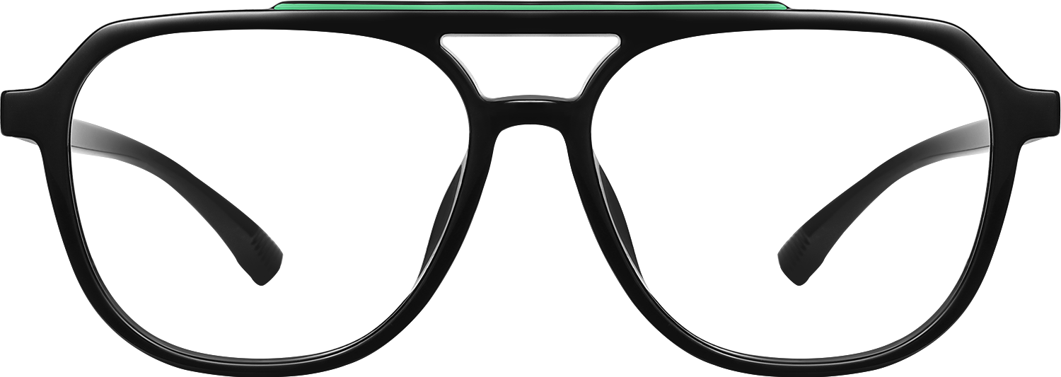 Fytoo Aviator Black TR90 Full Rim Eyeglasses-image-FT769874-04