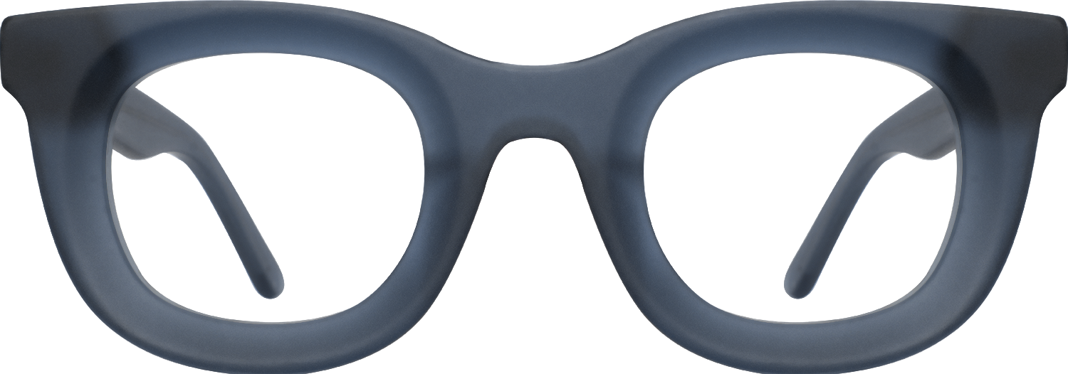 Fytoo Geometric Blue Acetate Full Rim Eyeglasses-image-FT770821-03
