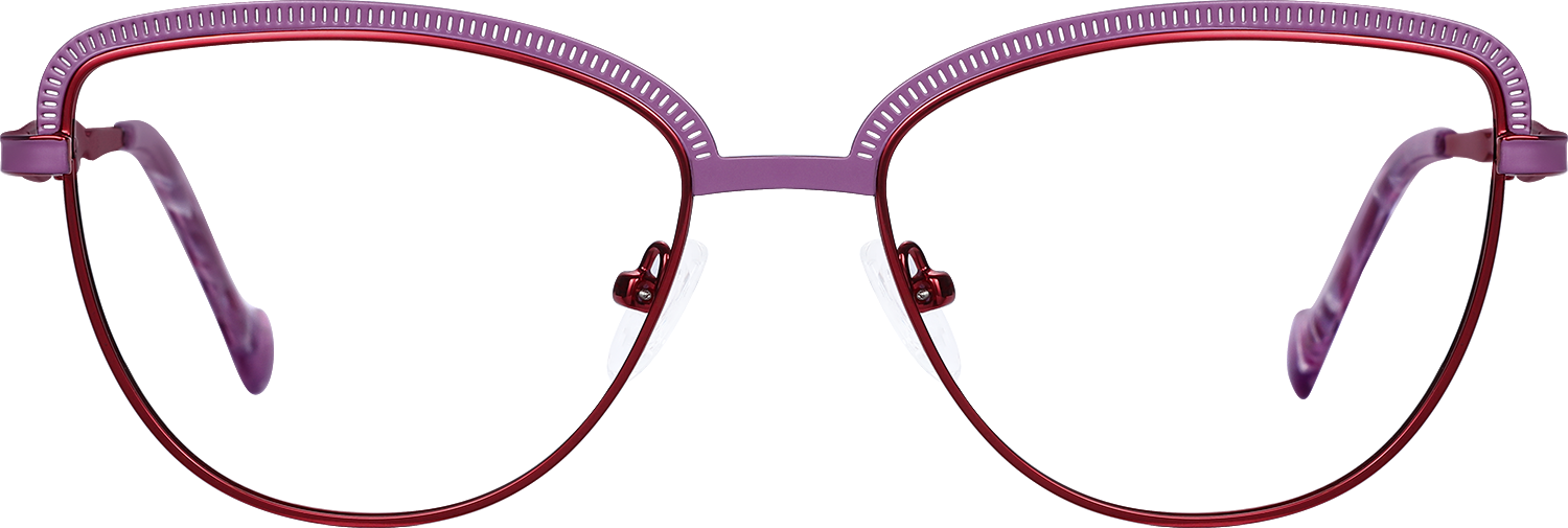 Fytoo Cateye Purple Metal Full Rim Eyeglasses-image-FT771483-01