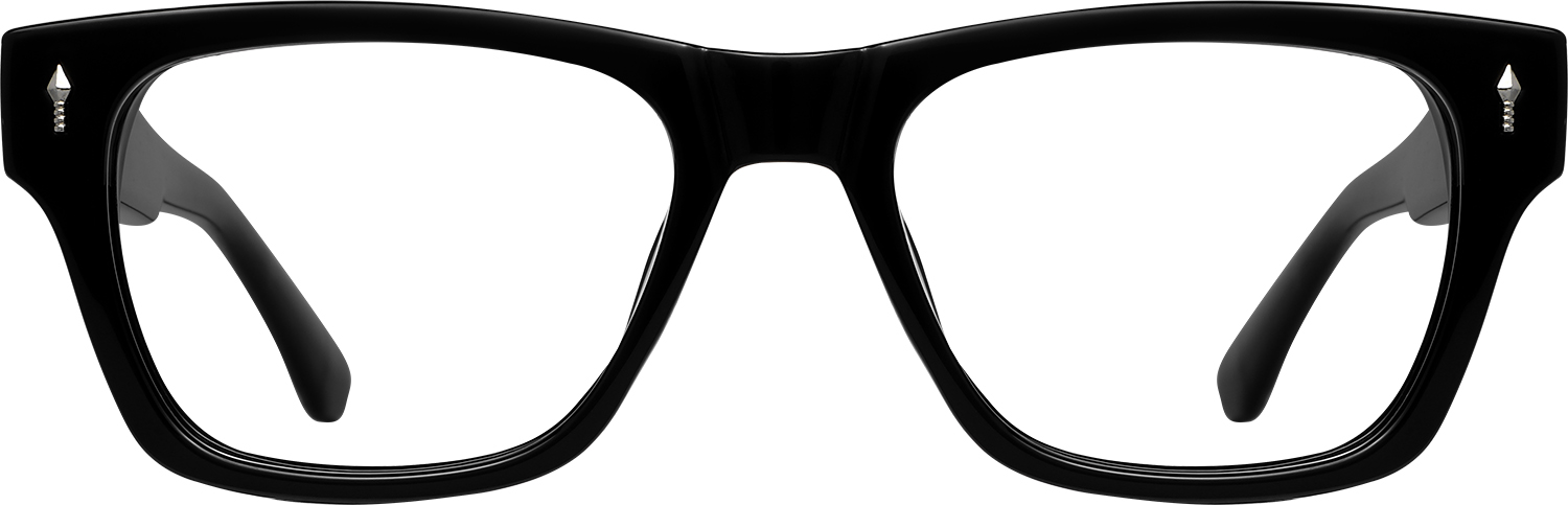 Fytoo Geometric Black Acetate Full Rim Eyeglasses-image-FT776938-01