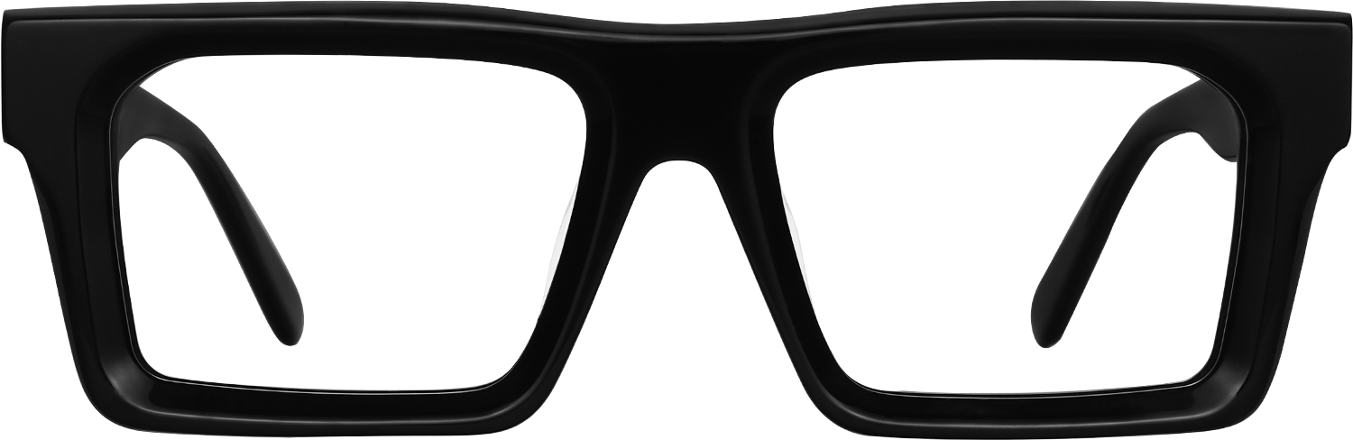 Fytoo Rectangle Black Acetate Full Rim Eyeglasses-image-FT795170-01