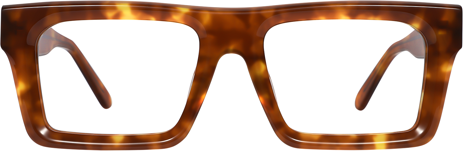 Fytoo Rectangle Tortoiseshell Acetate Full Rim Eyeglasses