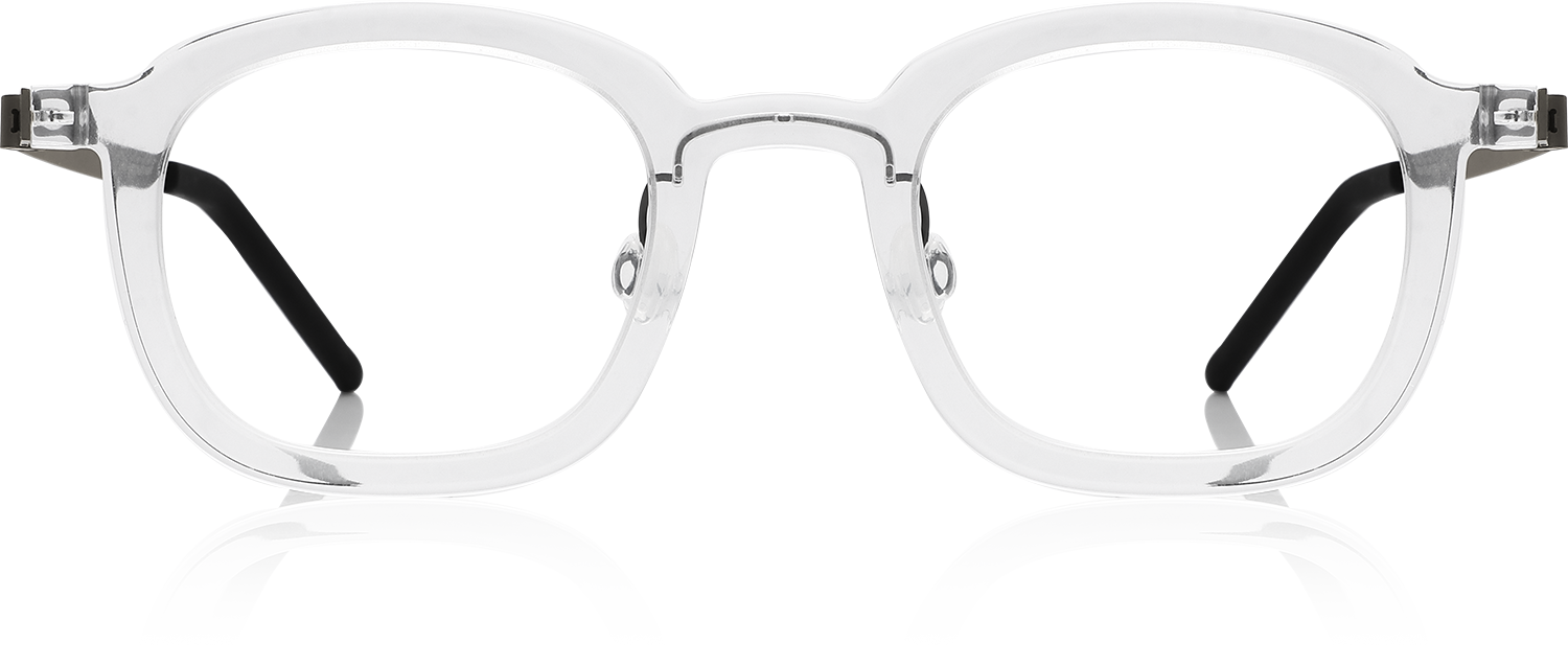 Fytoo Square Transparent Acetate Titanium Full Rim Eyeglasses-image-FT802320-01