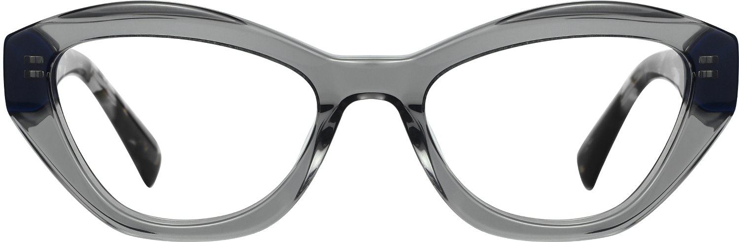 Fytoo Geometric Cateye Grey Acetate Full Rim Eyeglasses-image-FT803360-01