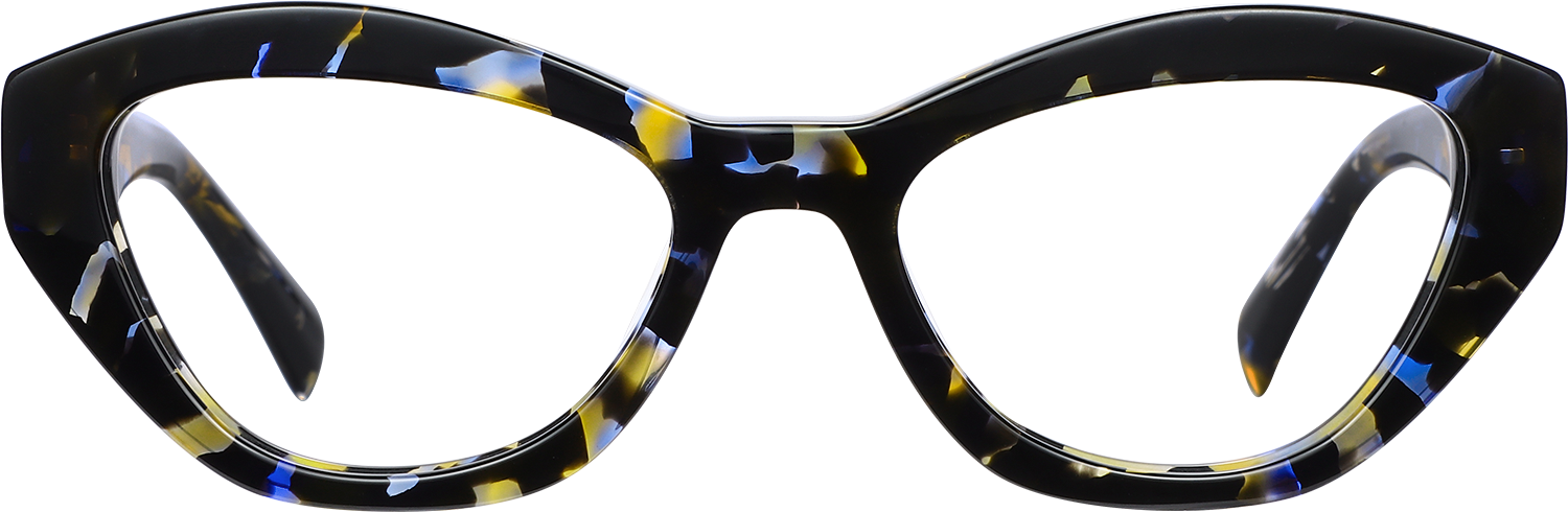 Fytoo Geometric Cateye Tortoiseshell Acetate Full Rim Eyeglasses-image-FT803360-02