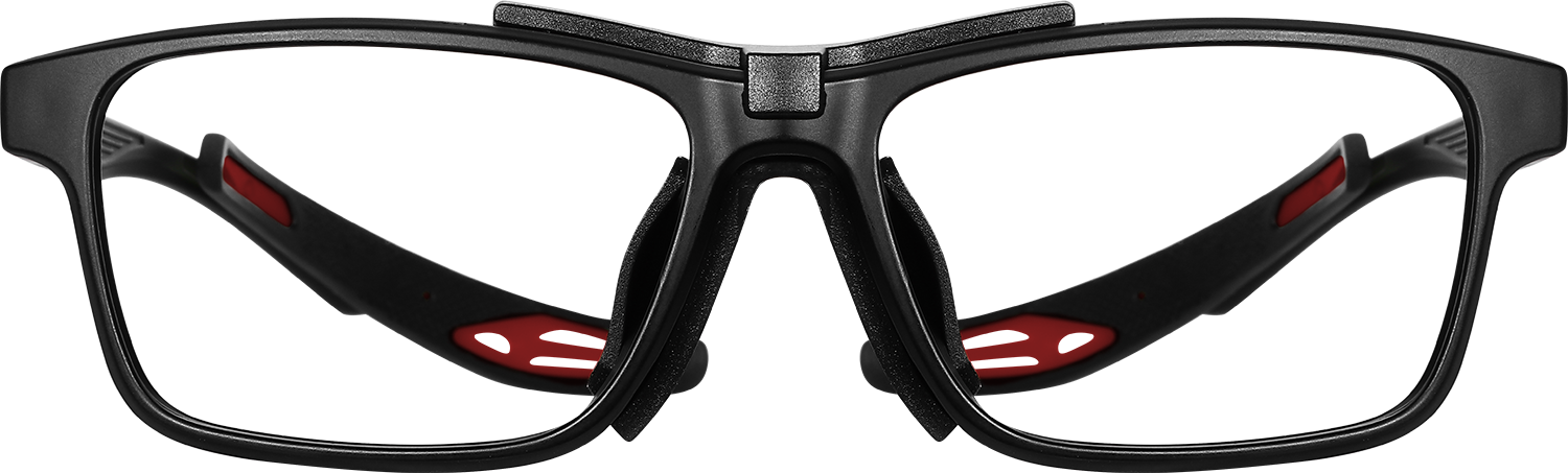 Fytoo Rectangle Red TR90 Full Rim Eyeglasses-image-FT806800-02