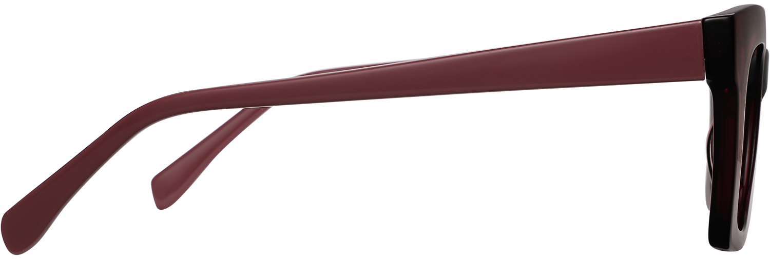 Side view of Fytoo Cateye Red TR90 Full Rim Eyeglasses