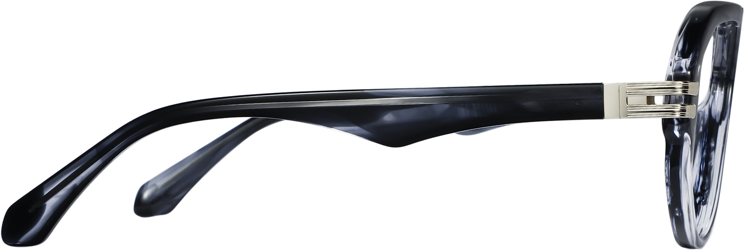 Side view of Fytoo Aviator Grey Acetate Full Rim Eyeglasses