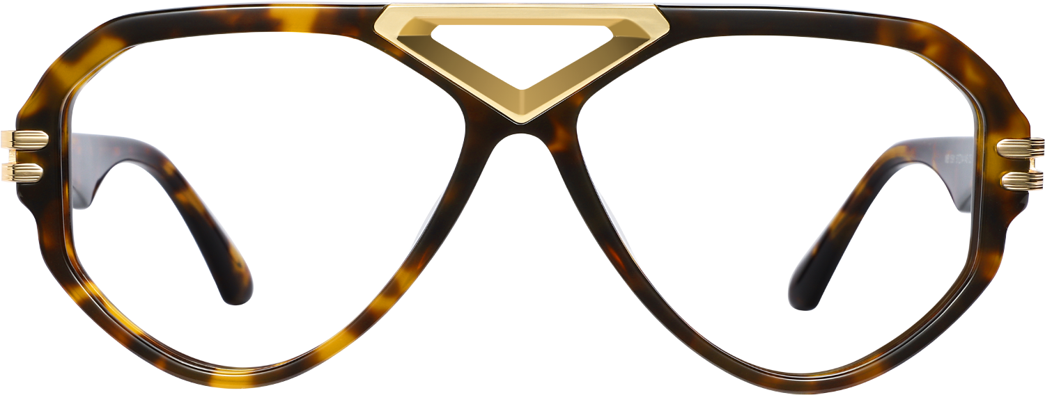 Fytoo Aviator Tortoiseshell Acetate Full Rim Eyeglasses-image-FT813726-04