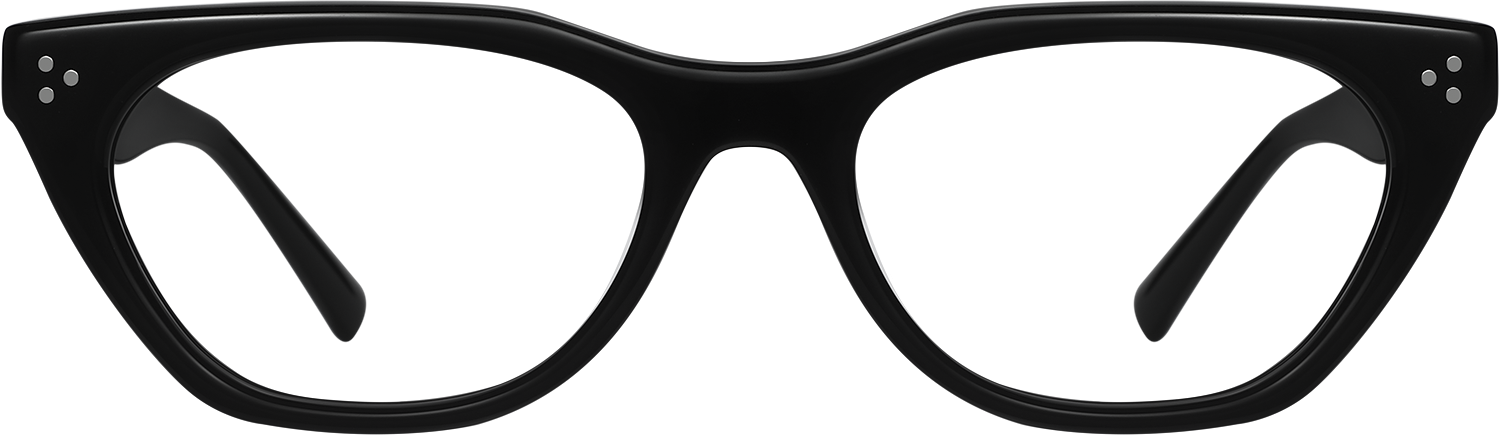 Fytoo Geometric Black Acetate Full Rim Eyeglasses-image-FT815225-01