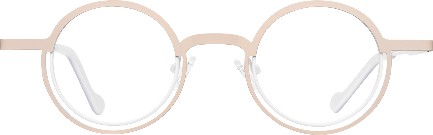 Fytoo Round Pink Metal Full Rim Eyeglasses-image-FT817621-02