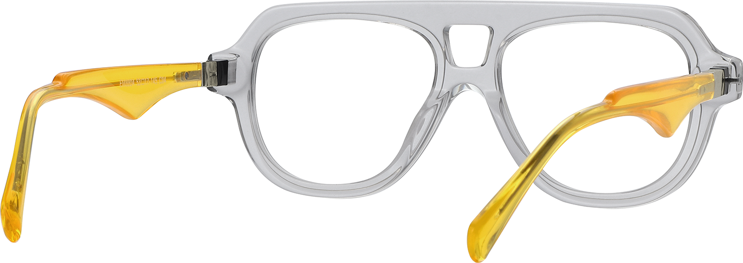 Side view of Fytoo Aviator Grey Acetate Full Rim Eyeglasses