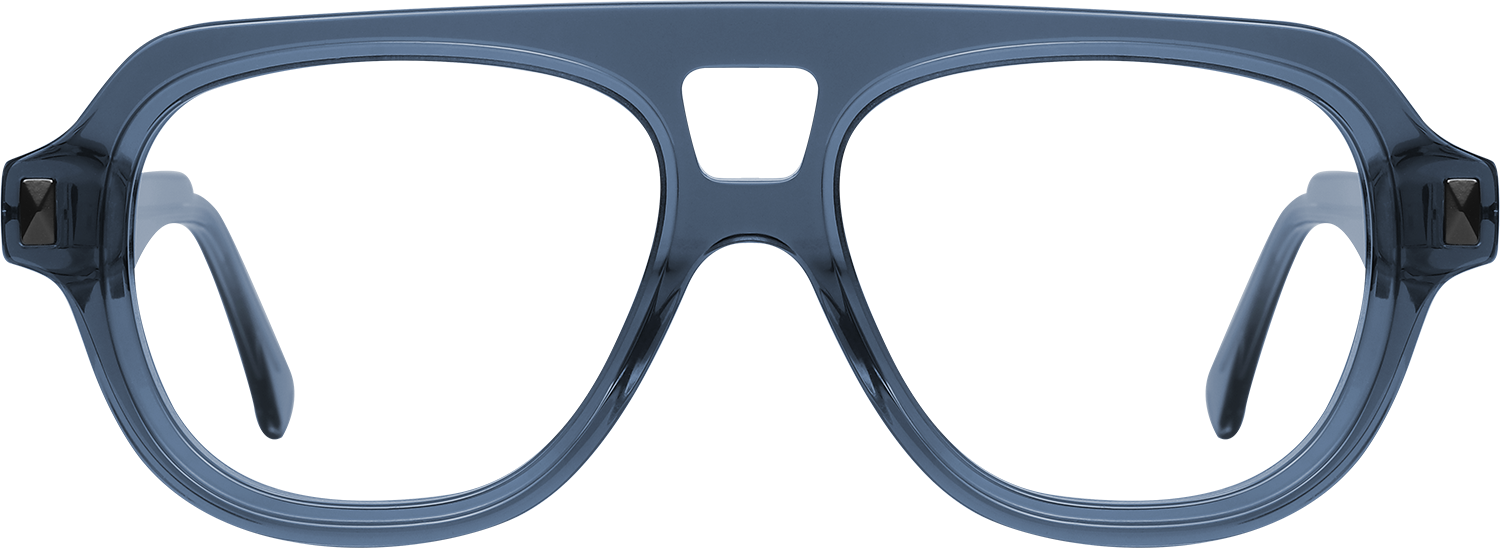 Fytoo Aviator Blue Acetate Full Rim Eyeglasses-image-FT828355-05