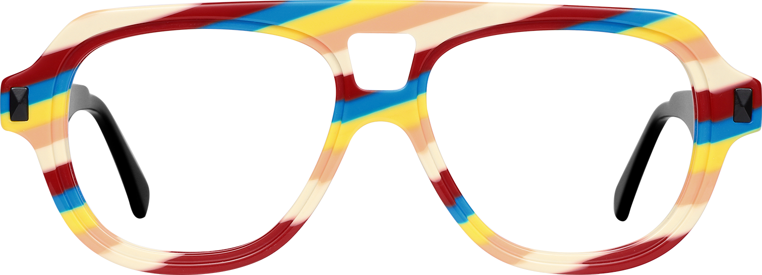Fytoo Aviator Rainbow Acetate Full Rim Eyeglasses-image-FT828355-06