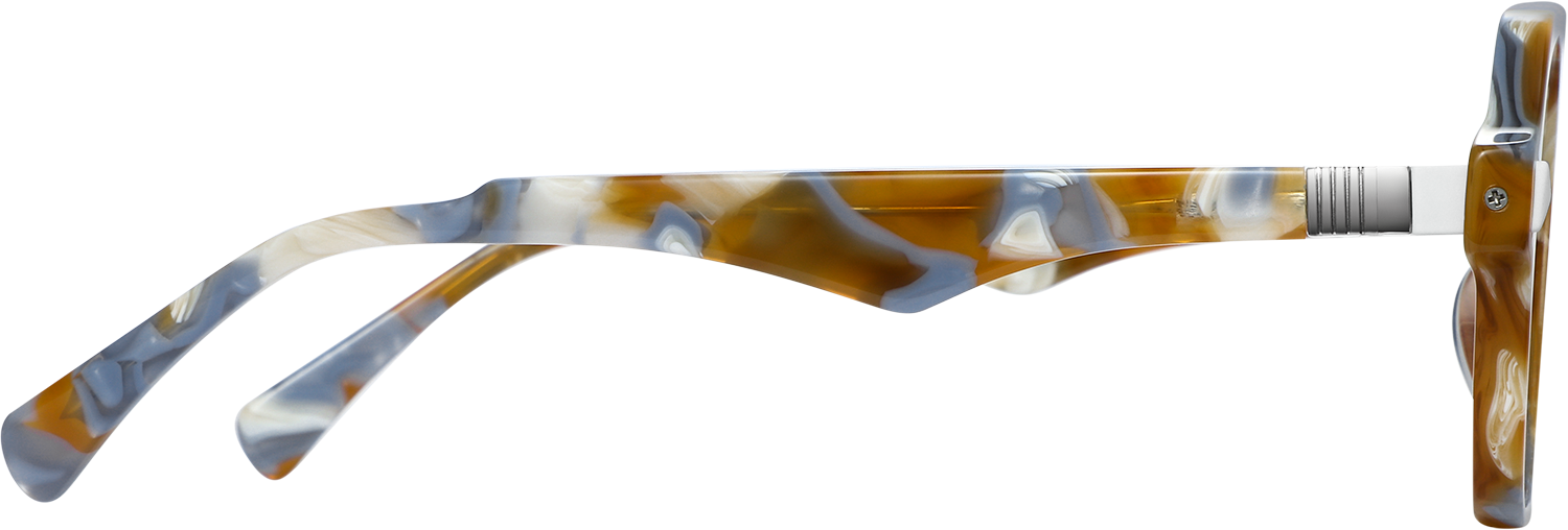 Side view of Fytoo Aviator Tortoiseshell Acetate Full Rim Eyeglasses