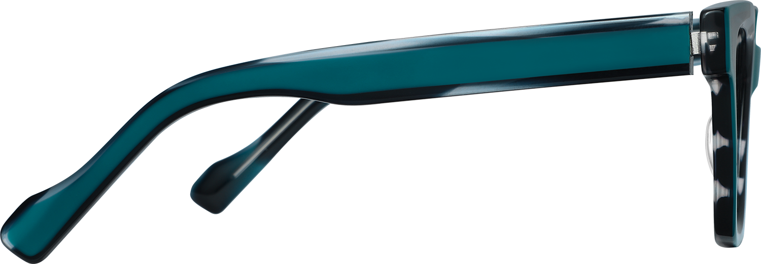 Side view of Fytoo Square Two Tone Acetate Full Rim Eyeglasses